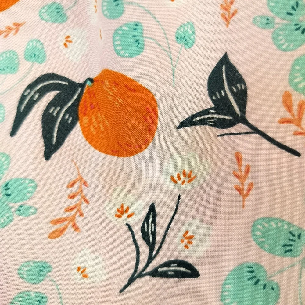 Matilda Jane Joanna Gaines Dress 12 Girls Fresh Squeezed Oranges Striped Floral
